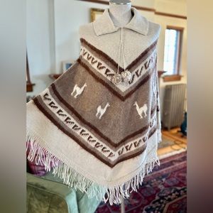 Peruvian Alpaca Wool Poncho